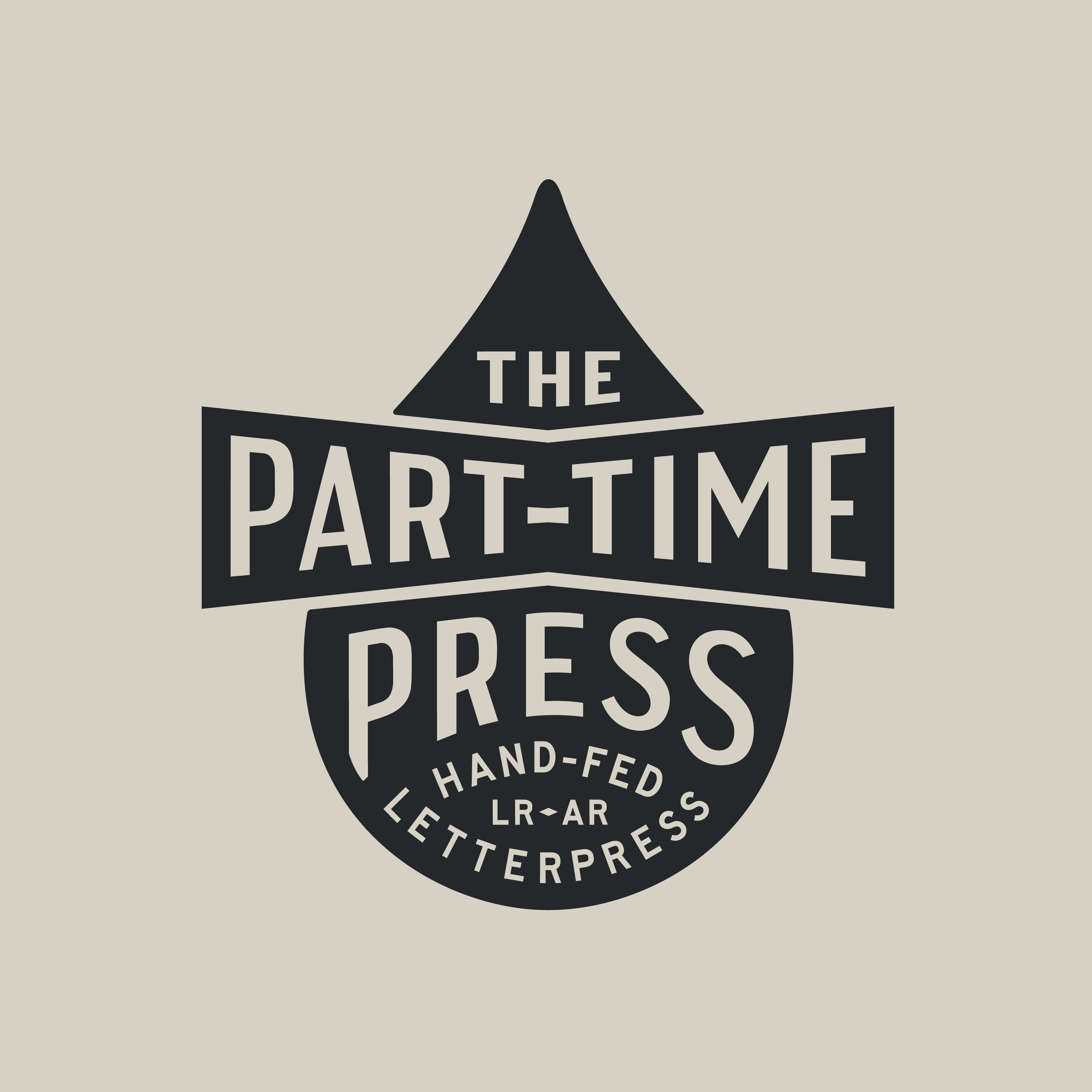 The Part-Time Press logo design by Hunter Oden of oden.house