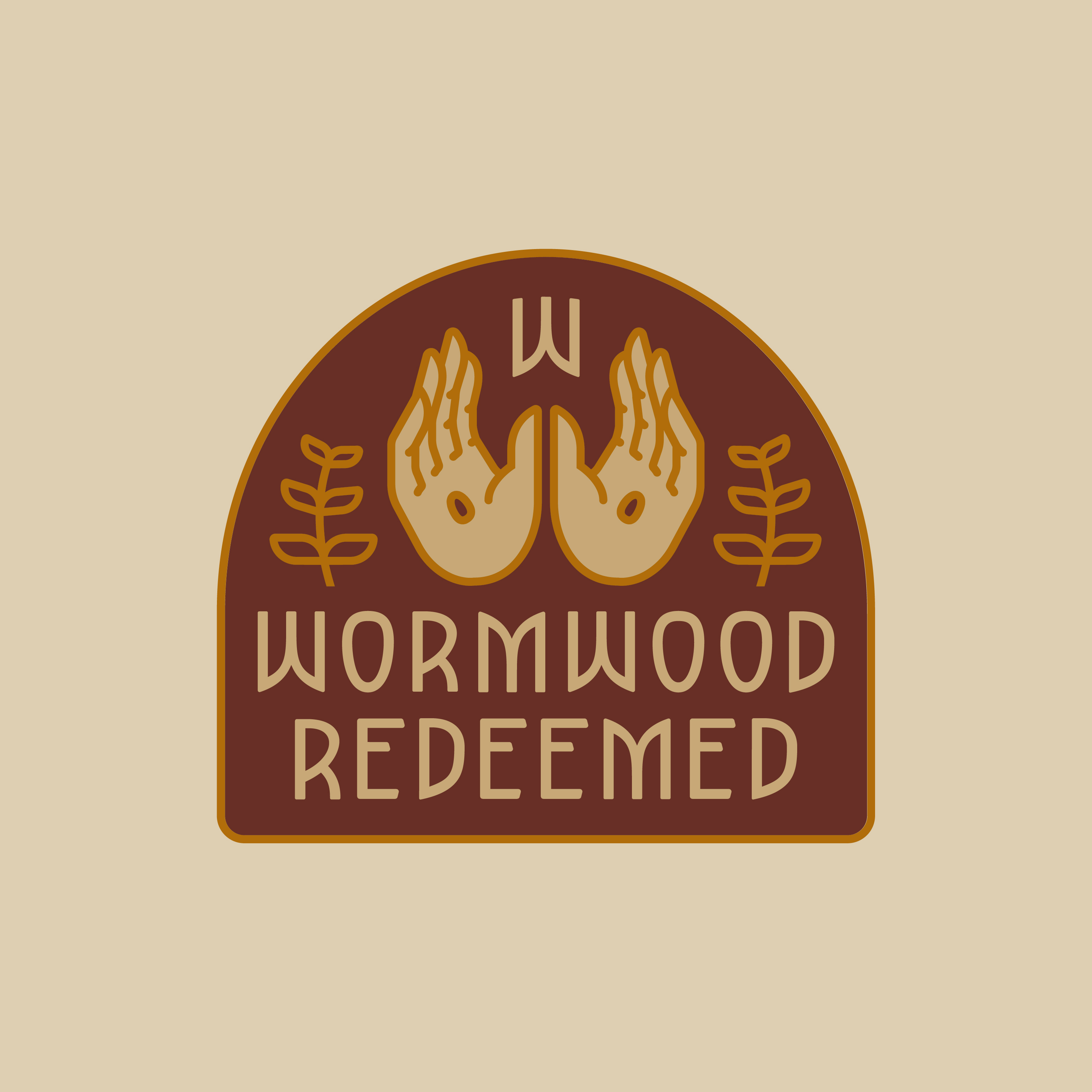 Wormwood Redeemed logo design by Hunter Oden of oden.house